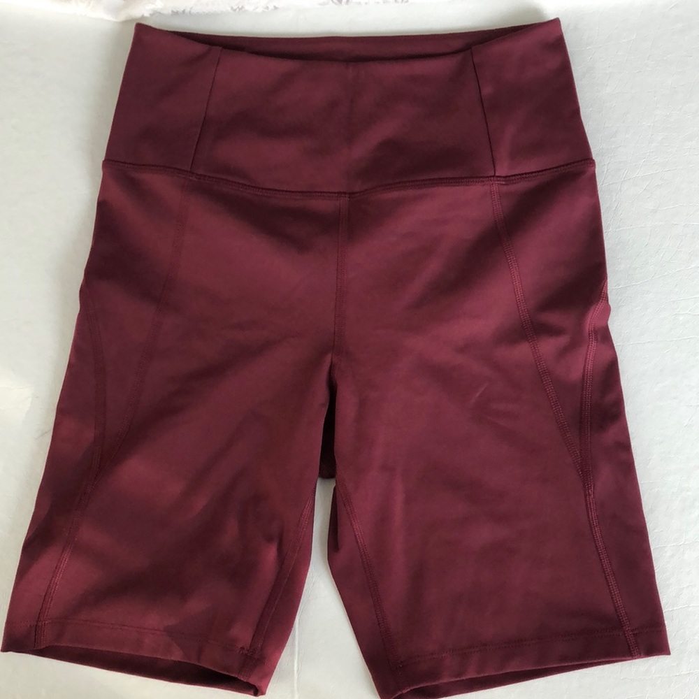 Girlfriend Collective High Rise Bike Short Plum